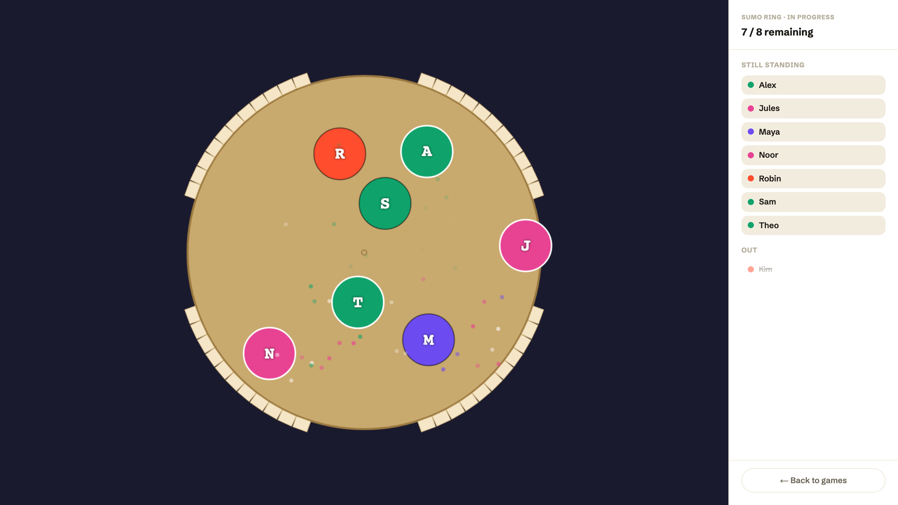 Sumo Ring gameplay